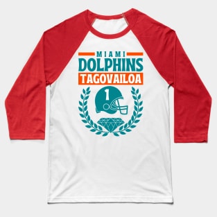 Miami Dolphins Tua Tagovailoa 1 American Football Baseball T-Shirt